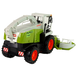 Zielony kombajn ruchome części duży mc 7166