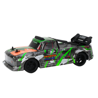 Zdalnie sterowane auto RC drift szaro-zielone z gumowymi kołami - EAN: 5905991017257