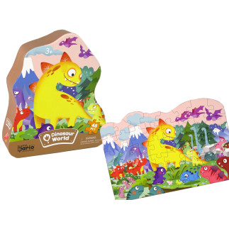 Puzzle dinozaur wulkan 48 elementów