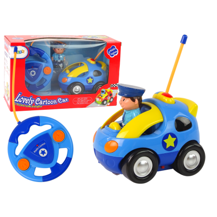 Auto dla malucha policja zdalnie sterowane r/c światło dźwięk