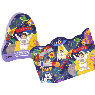 Puzzle kosmos ufo planety 48 elementów