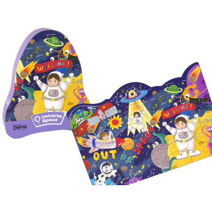 Puzzle kosmos ufo planety 48 elementów