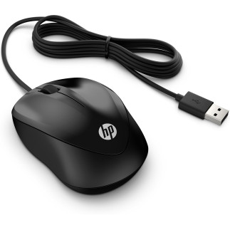 Mysz hp 1000 wired optical mouse with 3 buttons and 1000 dpi przewodowa czarna 4qm14aa