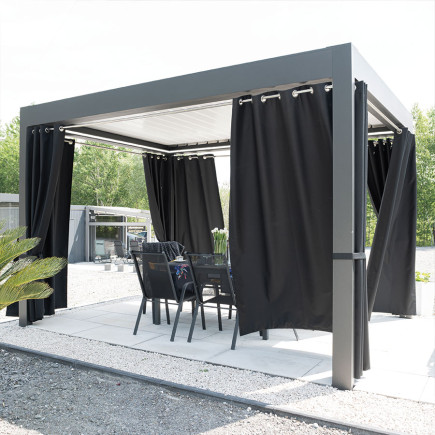 Belis Tkanina Dekoracyjna Zewnętrzna Premium 150 cm Czarna EAN: 5906450005877