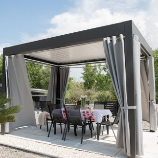 Belis Tkanina Dekoracyjna Zewnętrzna Premium 150 cm Jasny Szary EAN: 5906450005846