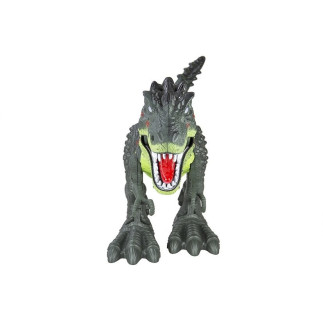 Dinozaur na baterie tyranozaur rex chodzący zielony