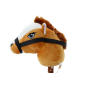 Pluszowa Głowa Konia Na Kiju Hobby Horse Koń Krótkowłosy Brązowy Dźwięki Pluszowa Głowa Konia Na Kiju Hobby Horse Koń Krótkowłosy Brązowy Dźwięki