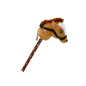 Pluszowa Głowa Konia Na Kiju Hobby Horse Koń Krótkowłosy Brązowy Dźwięki Pluszowa Głowa Konia Na Kiju Hobby Horse Koń Krótkowłosy Brązowy Dźwięki