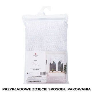 Pola firanka żakardowa gotowa, szerokość 300 x wysokość 140cm, kolor 001 biały
