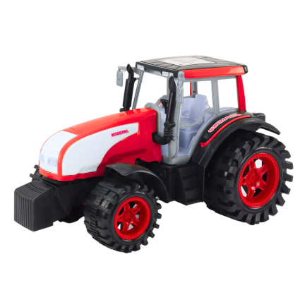 Duży traktor farmerski rolniczy napęd czerwony EAN: 5905991017974
