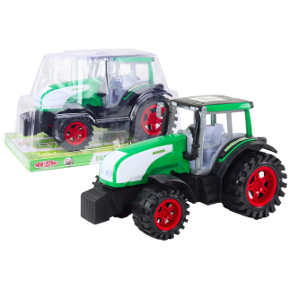 Duży traktor farmerski rolniczy napęd zielony