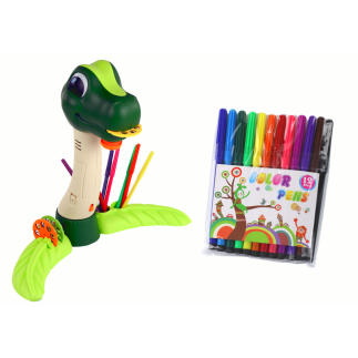 Projektor do rysowania dinozaur dźwięki akcesoria