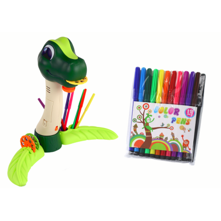 Projektor do rysowania dinozaur dźwięki akcesoria