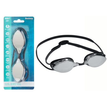 Okulary do pływania lustrzane czarne bestway 21066