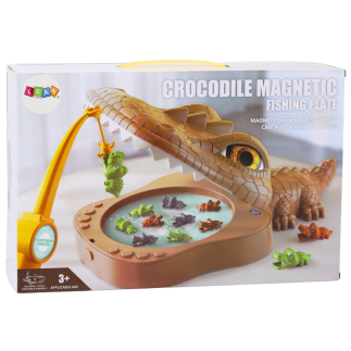 Gra łowienie krokodyli magnetyczna krokodyl brązowy