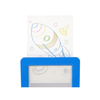 Magiczna podświetlana tablica 3d okulary niebieska