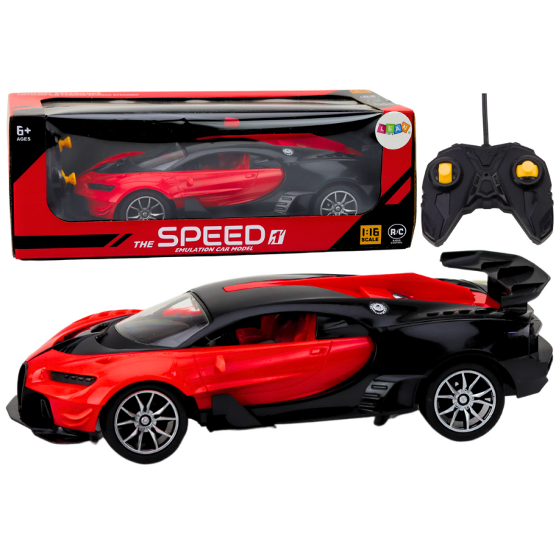 Zdalnie Sterowane Sportowe Auto Czerwone 1:16 RC Samochód