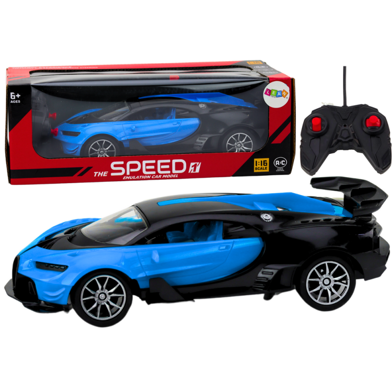 Niebieski Samochód Sportowy RC 1:16 - Zdalnie Sterowany Auto Model EAN: 5905991017691