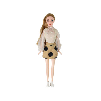 Lalka dla dzieci Emily z gitarą i kotkiem, długie blond włosy, okulary - EAN: 5905515359948