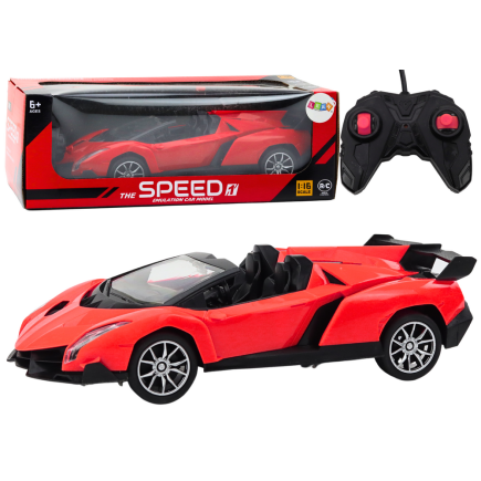 Auto samochód sportowy zdalnie sterowany rc 1:16 czerwone