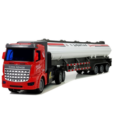 Ciężarówka cysterna gaz zdalnie sterowana biała EAN: 5904204750929