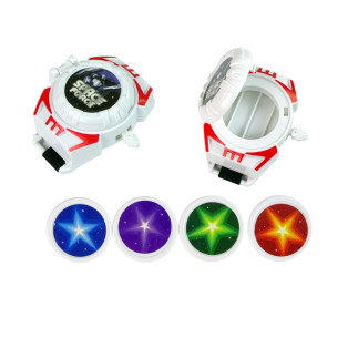 Zestaw wojownika kosmosu pistolet laserowy miecz świetlny kajdanki miotacz dysków