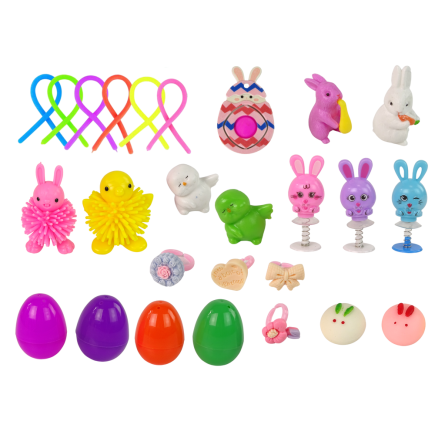Zestaw Wielkanocnych Zabawek Fidget Toys Antystresowych 24 elementy - EAN: 5905323216778