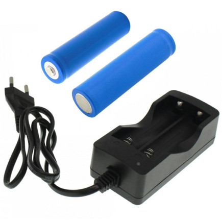 Lc5 ładowarka + 2 x akumulatory 18650 li