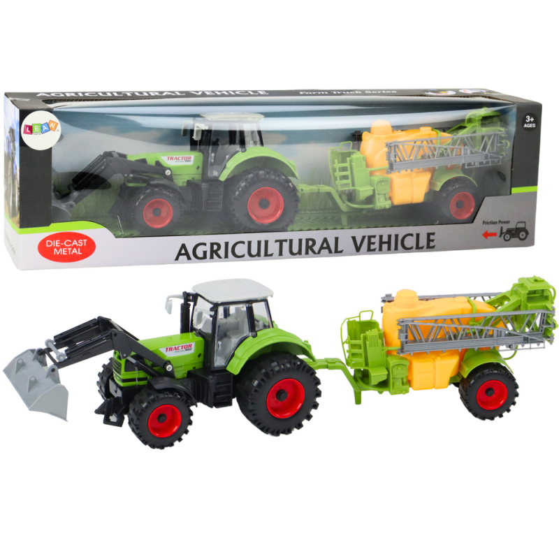 Traktor Rolniczy Koparka z Opryskiwaczem Napęd Zielony EAN: 5905991010661 Traktor Rolniczy Koparka z Opryskiwaczem Napęd Zielony EAN: 5905991010661