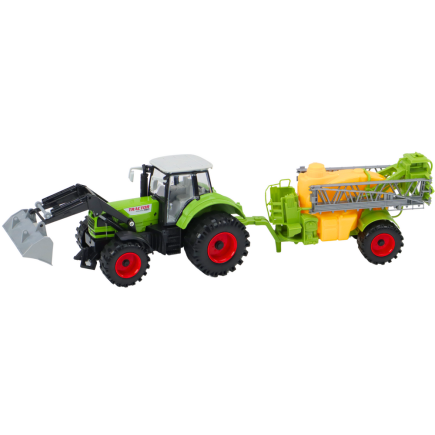 Traktor Rolniczy Koparka z Opryskiwaczem Napęd Zielony EAN: 5905991010661