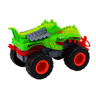 Auto terenowe dinozaur t-rex światła dźwięki napęd zielony