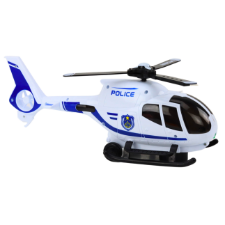 Helikopter policyjny śmigłowiec jeżdżący światła dźwięki