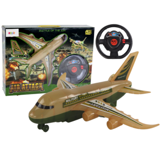 Samolot r/c zdalnie sterowany wojskowy moro światła pilot