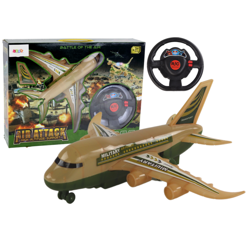 Wojskowy Samolot R/C zdalnie sterowany Moro z światłami i pilotem EAN: 5905991000952
