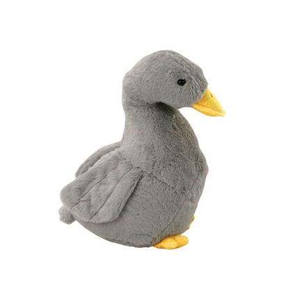 Pluszowa gęś maskotka szara przytulanka pluszak kaczka 40cm