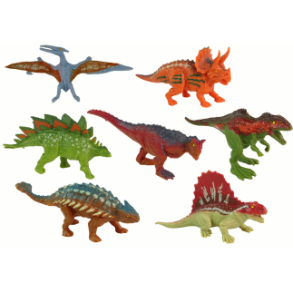 Zestaw kolorowych figurek dinozaurów 12 sztuk - EAN: 5905679074749