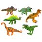 Zestaw Dinozaurów Figurki Modele 6 Sztuk z Akcesoriami - EAN: 5905214970550