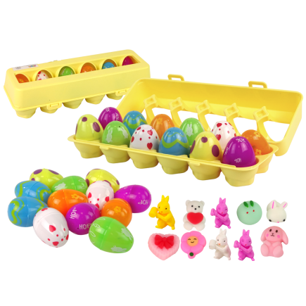 Zestaw jajka wielkanocne fidget toys 12 szt.