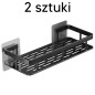 Da264 Półka Łazienkowa Pod Prysznic Czarna 2x EAN: 5907621853211
