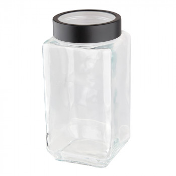 Słoik pojemnik szklany na produkty sypkie 1000 ml kwadratowy