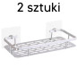 Da264a Półka Łazienkowa Pod Prysznic Srebrna 2x EAN: 5907621853228