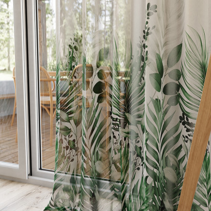 Verdura Firana z Ołowianką Etamina Wzór od Dołu 295cm Wielokolorowy EAN: 5907693284555