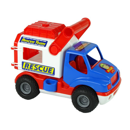 Samochód ratowniczy auto construck niebiesko biały polesie 41937