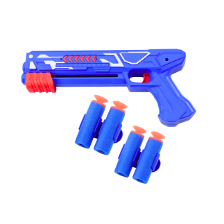 Pistolet na strzałki 2w1 wyrzutnia samolotów niebieski