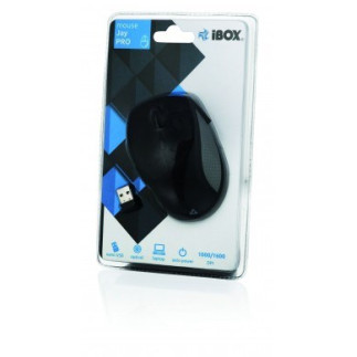 Mysz ibox jay pro optyczna bezprzewodowa usb imos603 (optyczna  1600 dpi  kolor czarny)