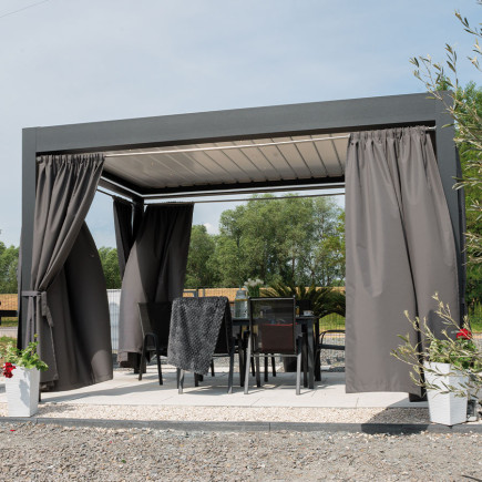 Ariel Tkanina Dekoracyjna Zewnętrzna Premium 150 cm 024 Ciemny Szary EAN: 5906450005976