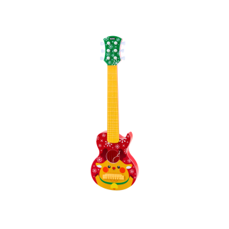 Gitara Zabawkowa dla Dzieci Renifer Czerwona z Regulacją Strun EAN: 5905991015765