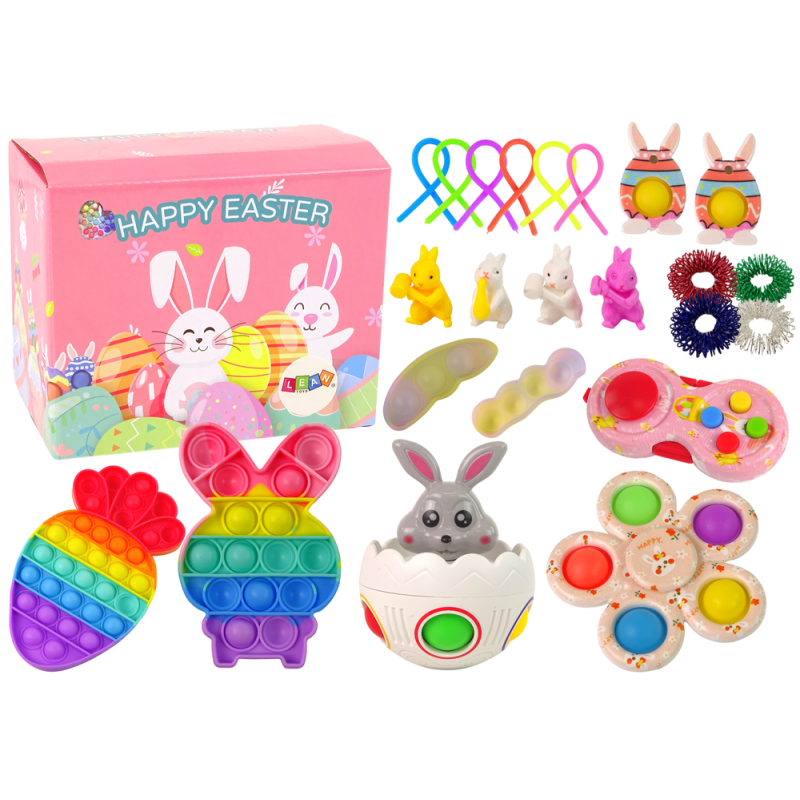 Zestaw zabawek wielkanocnych Fidget Toys Pop It 25 elementów EAN: 5905323216846
