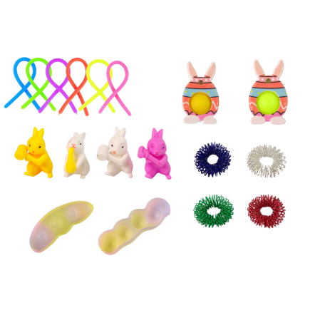 Zestaw zabawek wielkanocnych Fidget Toys Pop It 25 elementów EAN: 5905323216846