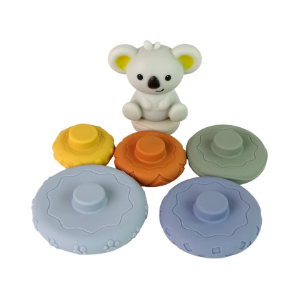 Piramida Koala dla Niemowląt - Kolorowe Klocki Edukacyjne z EAN: 5905679071137